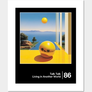 Talk Talk - Living In Another World / Minimal Style Graphic Artwork Design Posters and Art